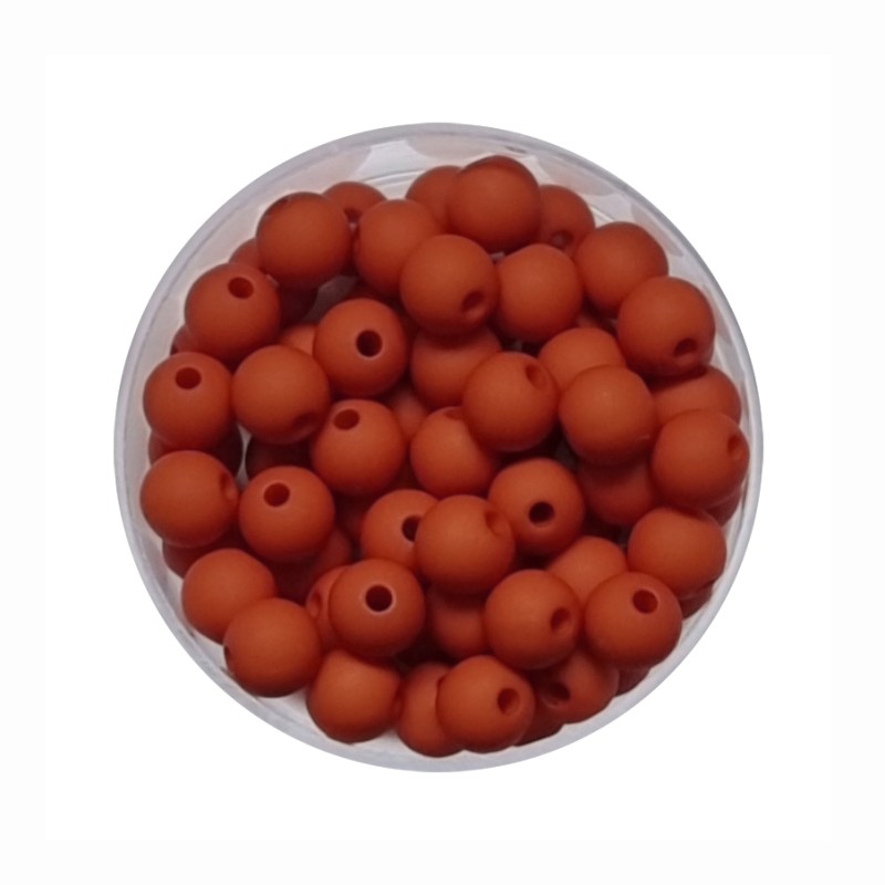 Acrylperlen 6mm rostbraun
